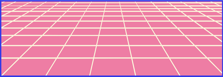 High Contrast Pink Perspective Grid