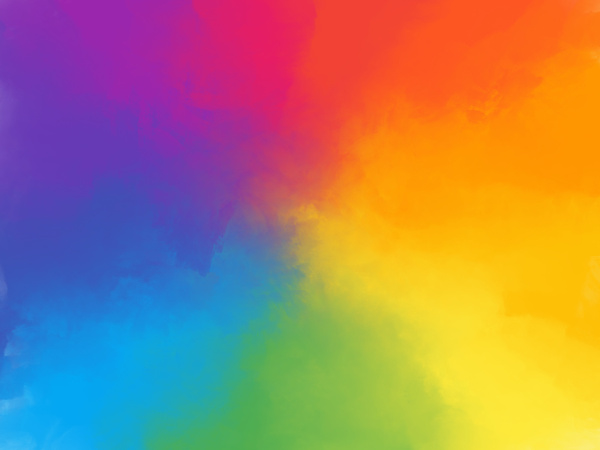 Rainbow Watercolor Background